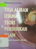 Tiga Aliran Utama Teori Pendidikan Islam (Perspektif Sosiologis-Filosofis)