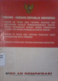 Undang-undang Republik Indonesia No. 22 dan No. 23 Tahun 2003