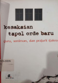 Kesaksian Tapol Orde Baru : Guru, seniman dan prajurit tjakra