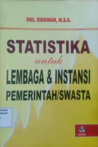 Statistika Untuk Lembaga & Instansi Pemerintah/ Swasta