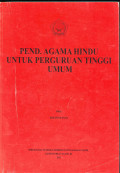 Pend. Agama Hindu untuk Perguruan Tinggi